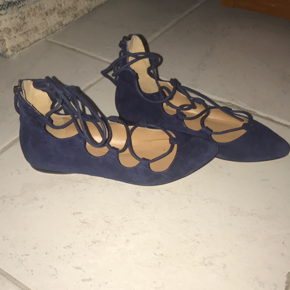 Ballet flats in navy blue